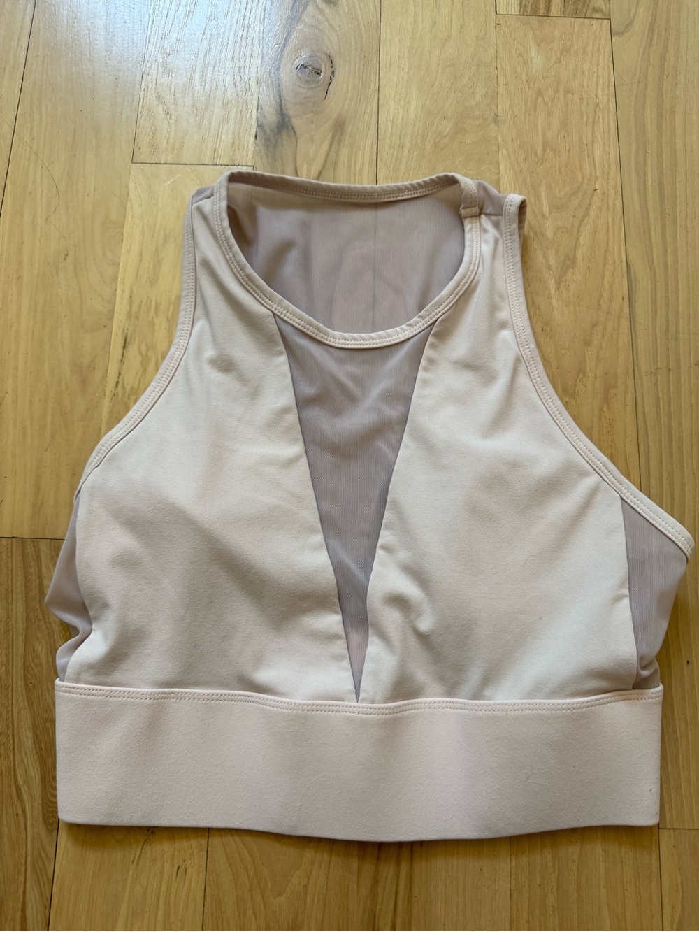 Fabletics Women's Clare Midi Sports Bra Light Pink Size M